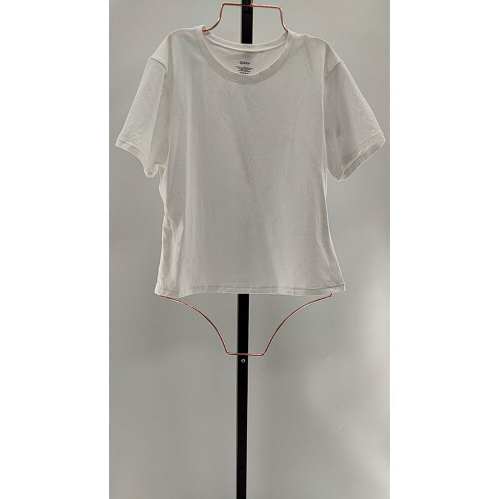 Quince White Short-Sleeve Crewneck Tee